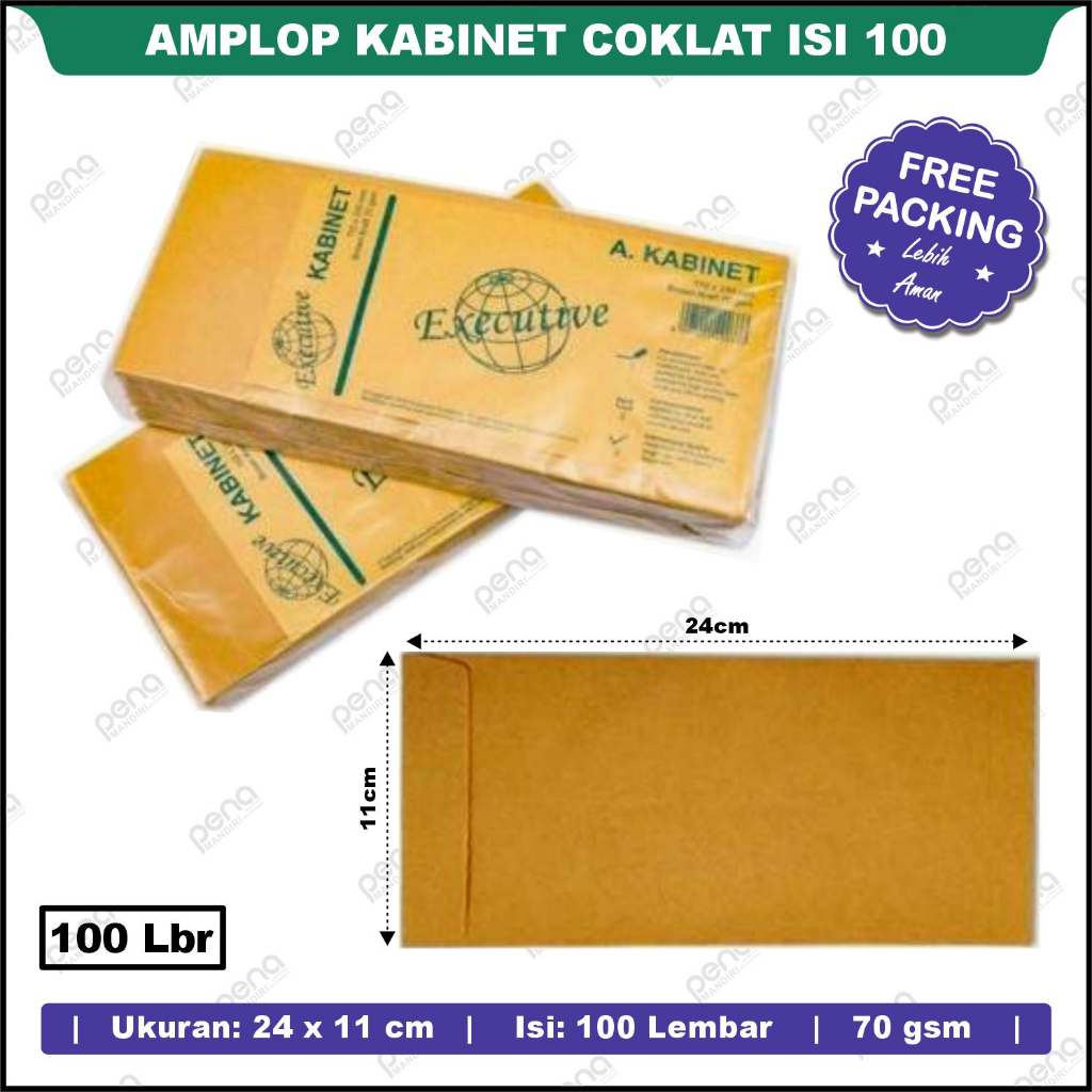 Jual Amplop Coklat Cabinet Kabinet Executive 110 Per Pack Isi 100