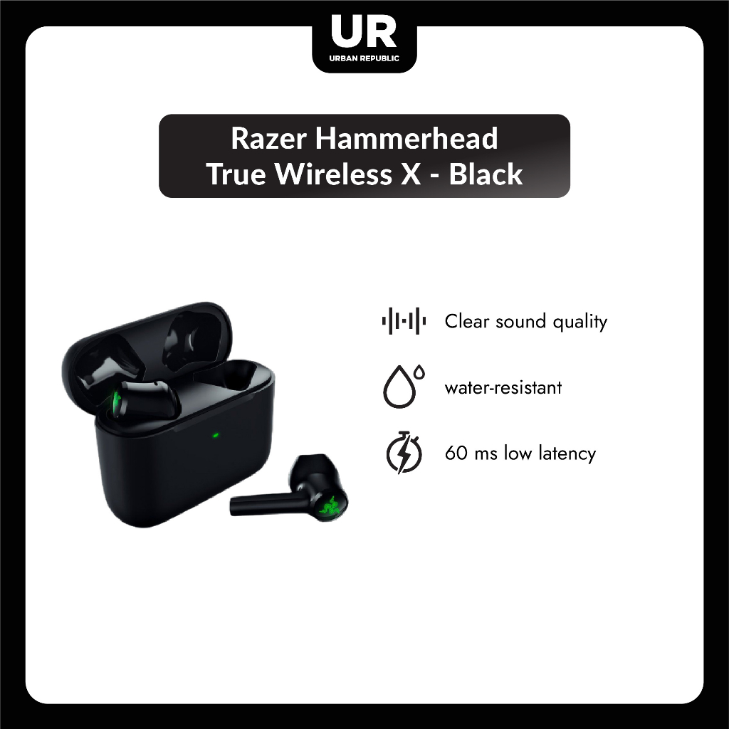 Jual Razer Hammerhead True Wireless X - Black | Shopee Indonesia