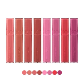 READY R0MND Dewyful Water Tint Glossy Colorful In Coral Chili Up Lilac Cream Liptint