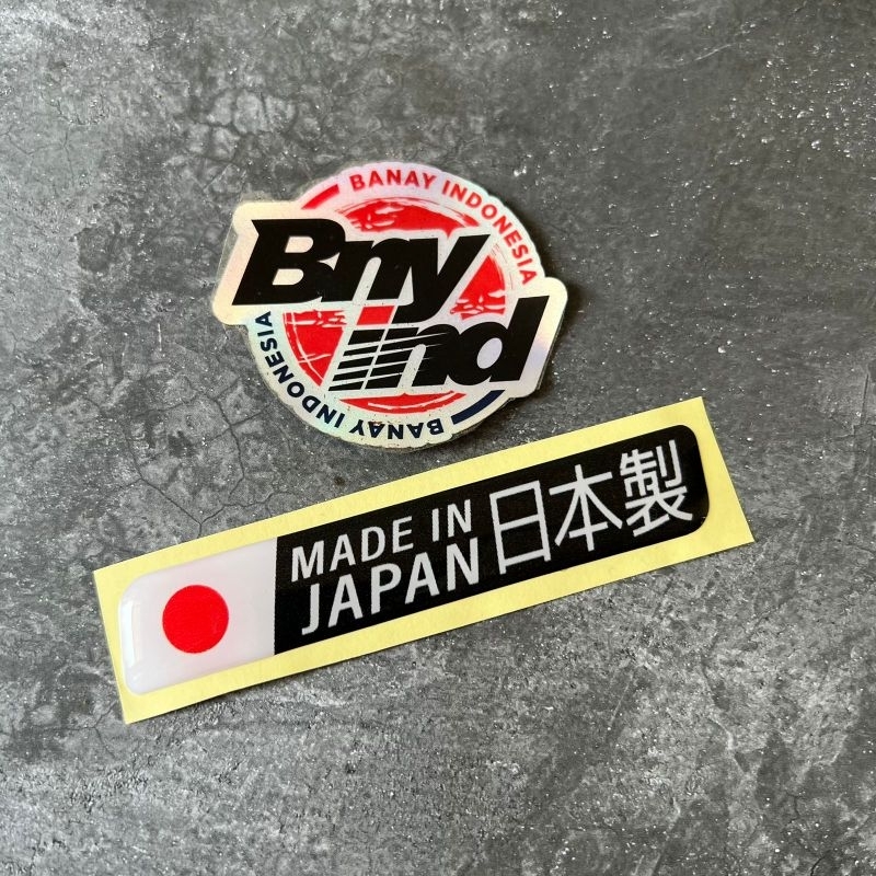 Jual Stiker Sticker Emblem MADE IN JAPAN Timbul | Shopee Indonesia