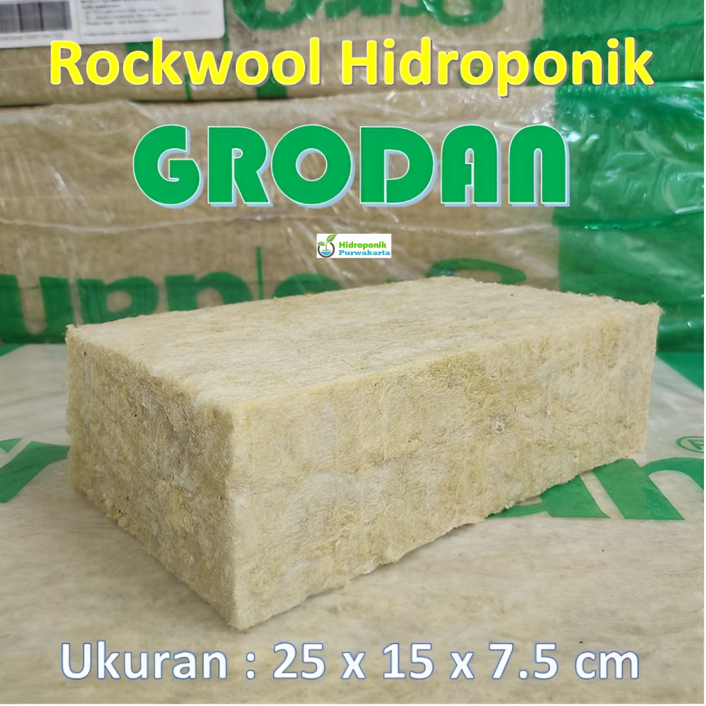 Jual Rockwool Hidroponik Grodan Untuk Kotak Media Tanam Hidroponik