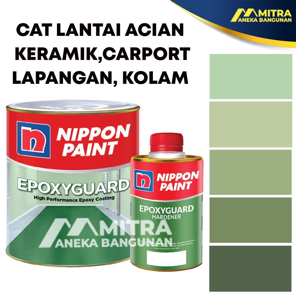 Jual CAT EPOXY LANTAI / EPOXY GUARD 1 KG / SAGE GREEN CAT LANTAI ACIAN