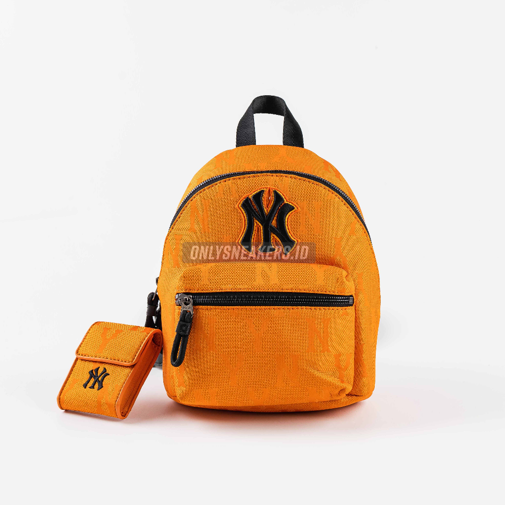 Jual MLB NYY MONOGRAM NYLON JACKQU MINI BACKPACK ORANGE (100% AUTHENTIC ...
