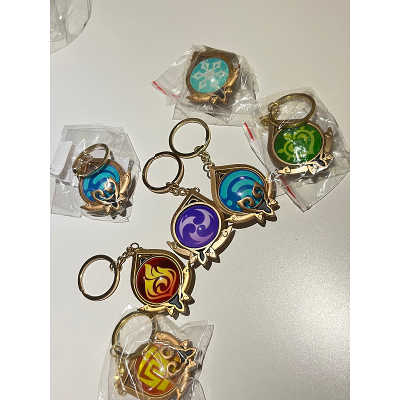 Jual [READY STOCK] Genshin Impact VISION Keychain ANEMO PYRO ELECTRO ...
