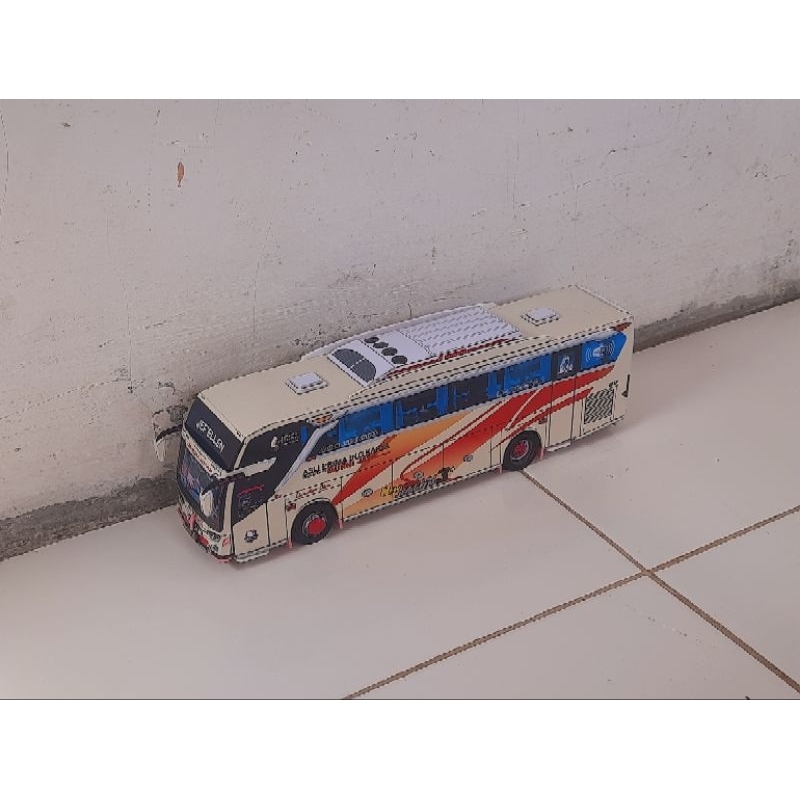 Jual Miniatur Papercraft Bus Skala Murni Jaya Jemblem Shopee Indonesia