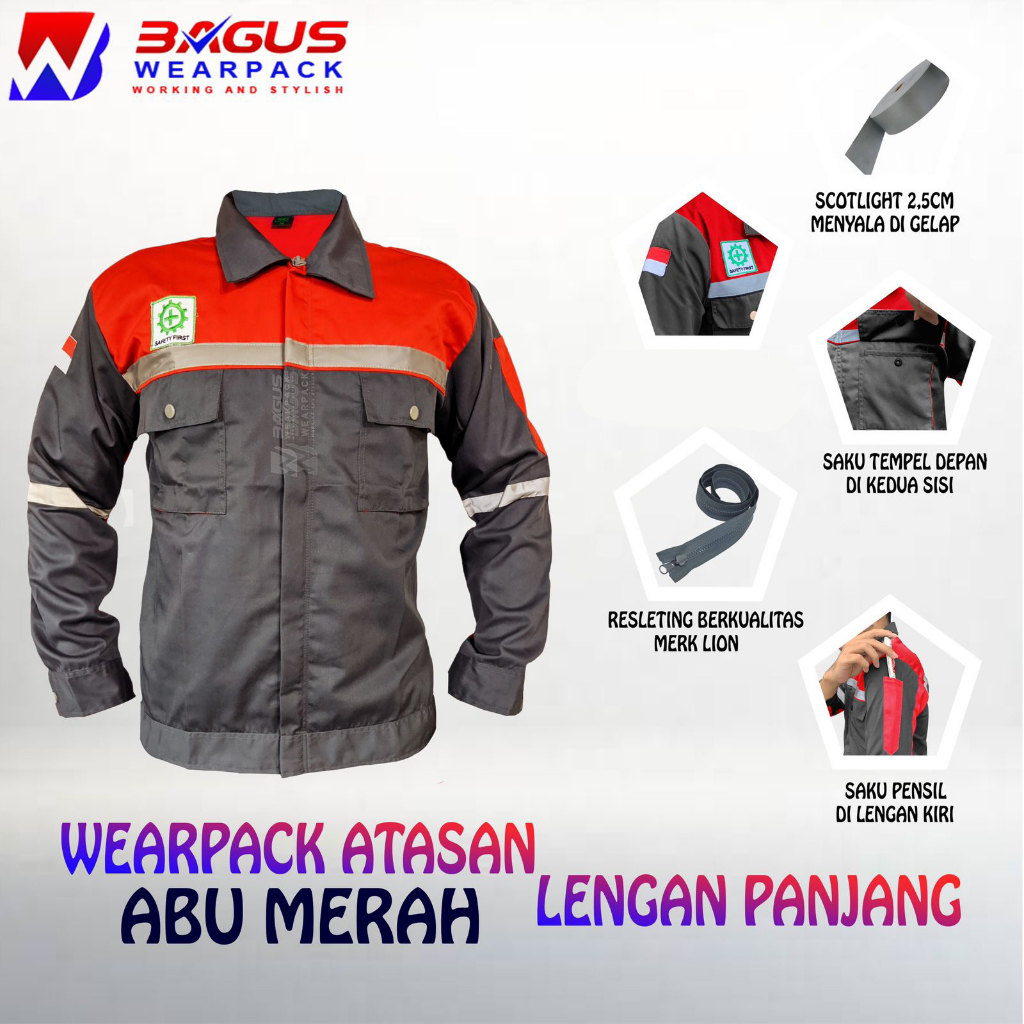 Jual Baju Proyek Keren Baju Kerja Pria Proyek Baju Kerja Pira Lapangan Baju Wearpack