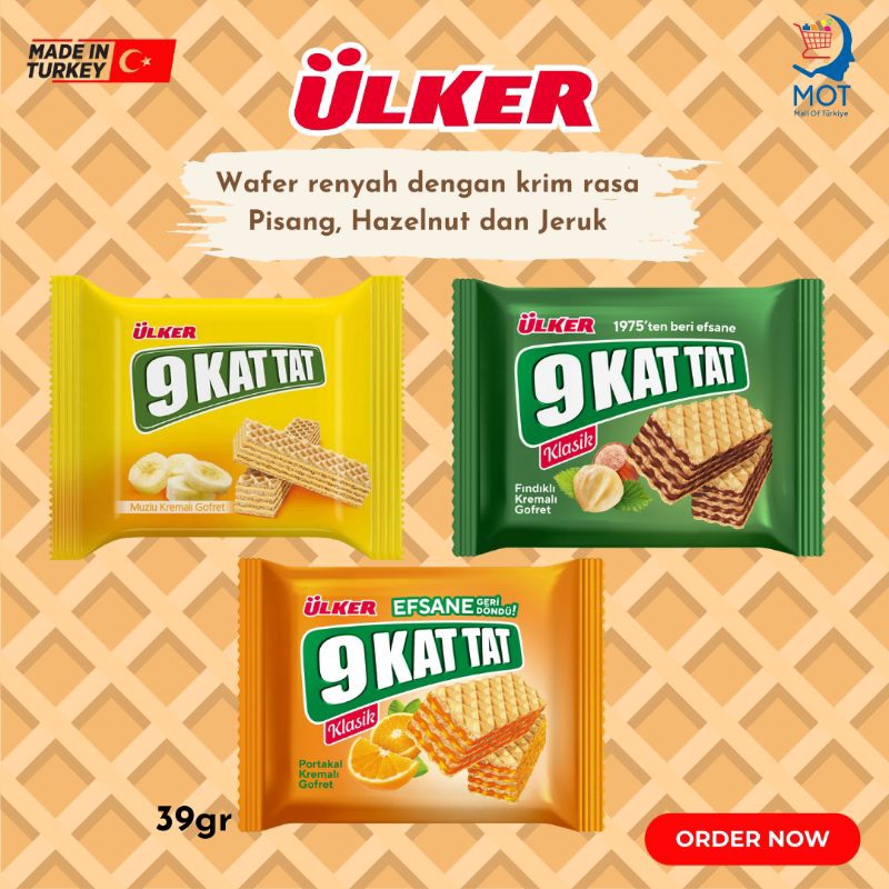 Jual Wafer coklat - snack coklat import Turki | Ulker 9 Kat Tat 100% ...