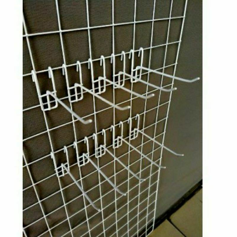 Jual Jaring Ram Dinding 75x115 | Gantungan Kawat Hook | Grid Wall ...
