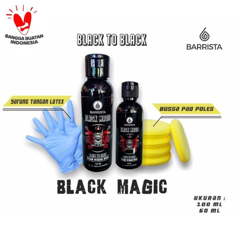Jual BLACK MAGIC Penghitam Permanen Body & Dashboard Motor /Mobil Black ...