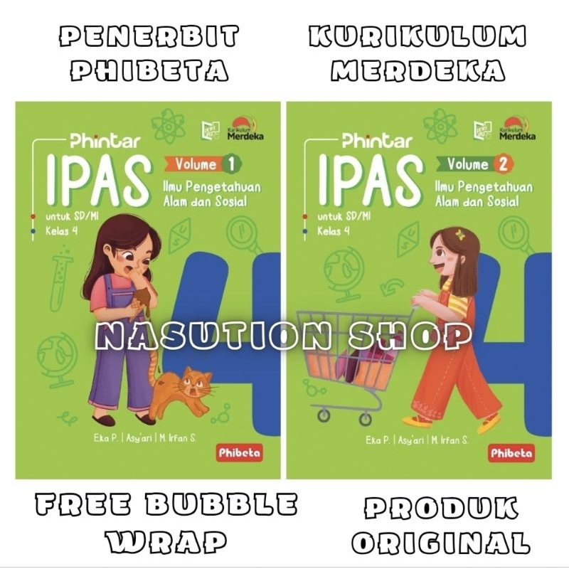 Jual Buku IPAS Kelas 4 SD/MI Volume 1 2 Phibeta Kurikulum Merdeka ...