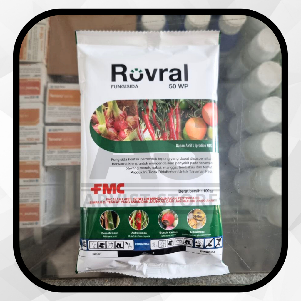 Jual Fungisida ROVRAL 50 WP 100 Gram Bahan Aktif Iprodion 50% | Shopee ...