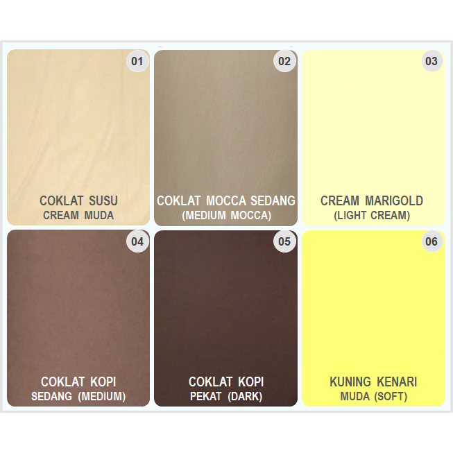Jual Kain Polymicro Warna COKLAT SUSU CREAM, COKLAT MOCCA MUDA, CREAM