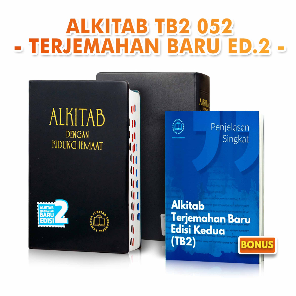 Jual Alkitab Terjemahan Baru Dengan Kidung Jemaat TB2 052 Alkitab ...