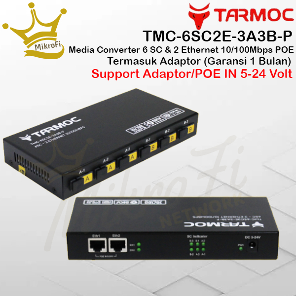 Jual Tarmoc Tmc 6sc2e 3a3b P Media Converter Switch 6fo 2lan 6 Fo 2