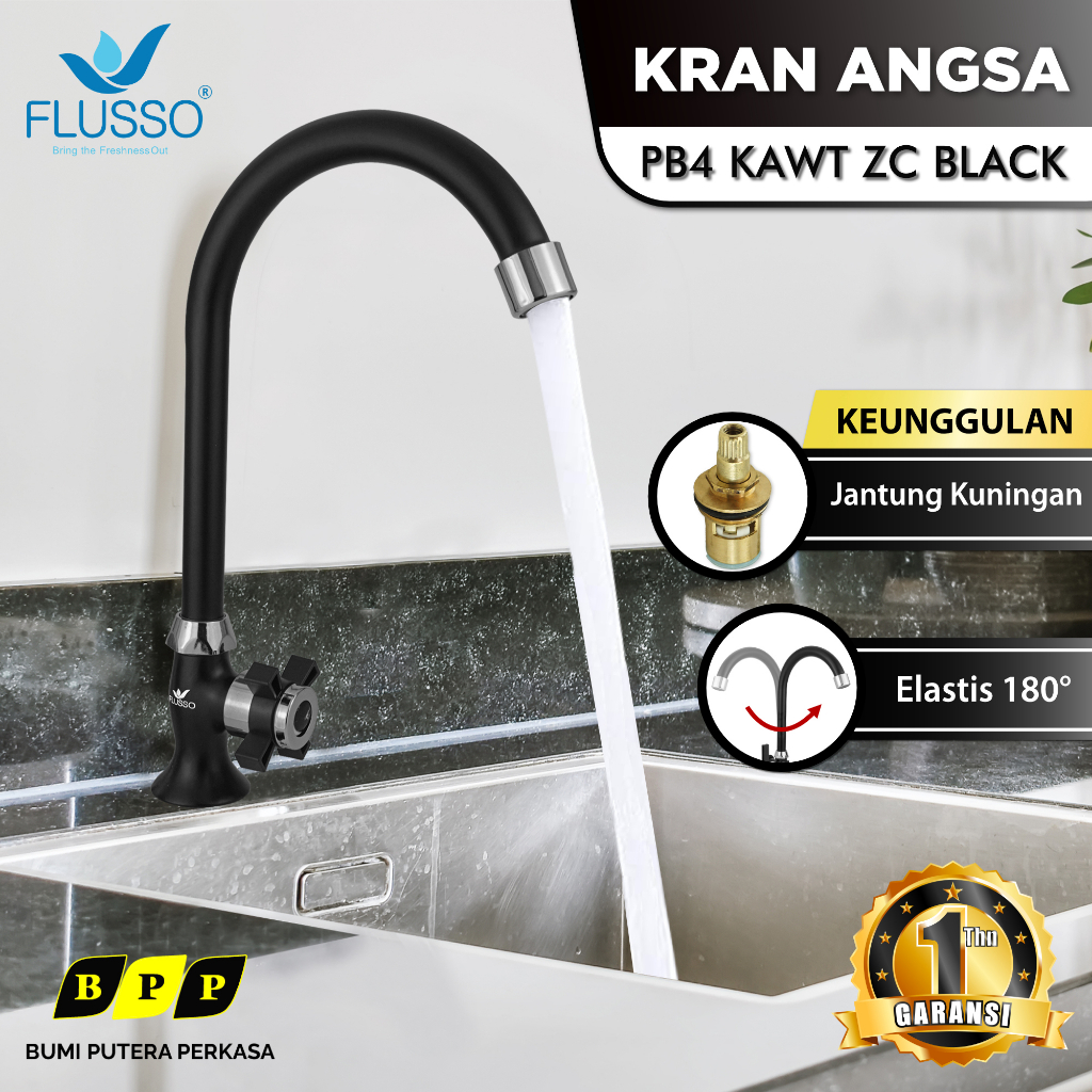 Jual Kran Angsa Wastafel Flusso Keran Bak Cuci Piring Terbaru Model