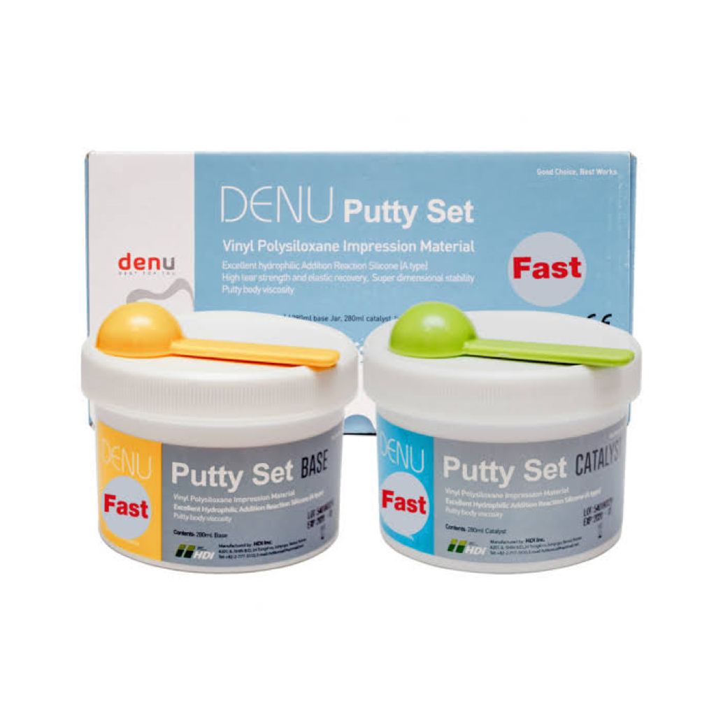 Jual Dental Putty DENU HDI KOREA double impression rubber base heavy ...