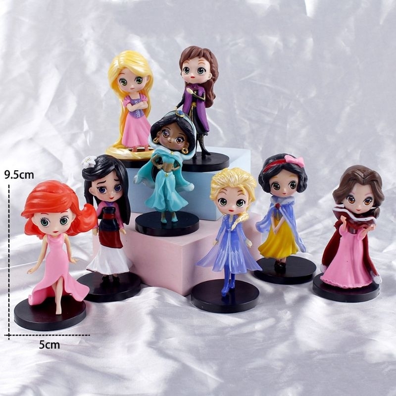 Jual CAKE TOPPER DISNEY PRINCESS PUTRI ARIEL BELLE MULAN ELSA ANNA ...