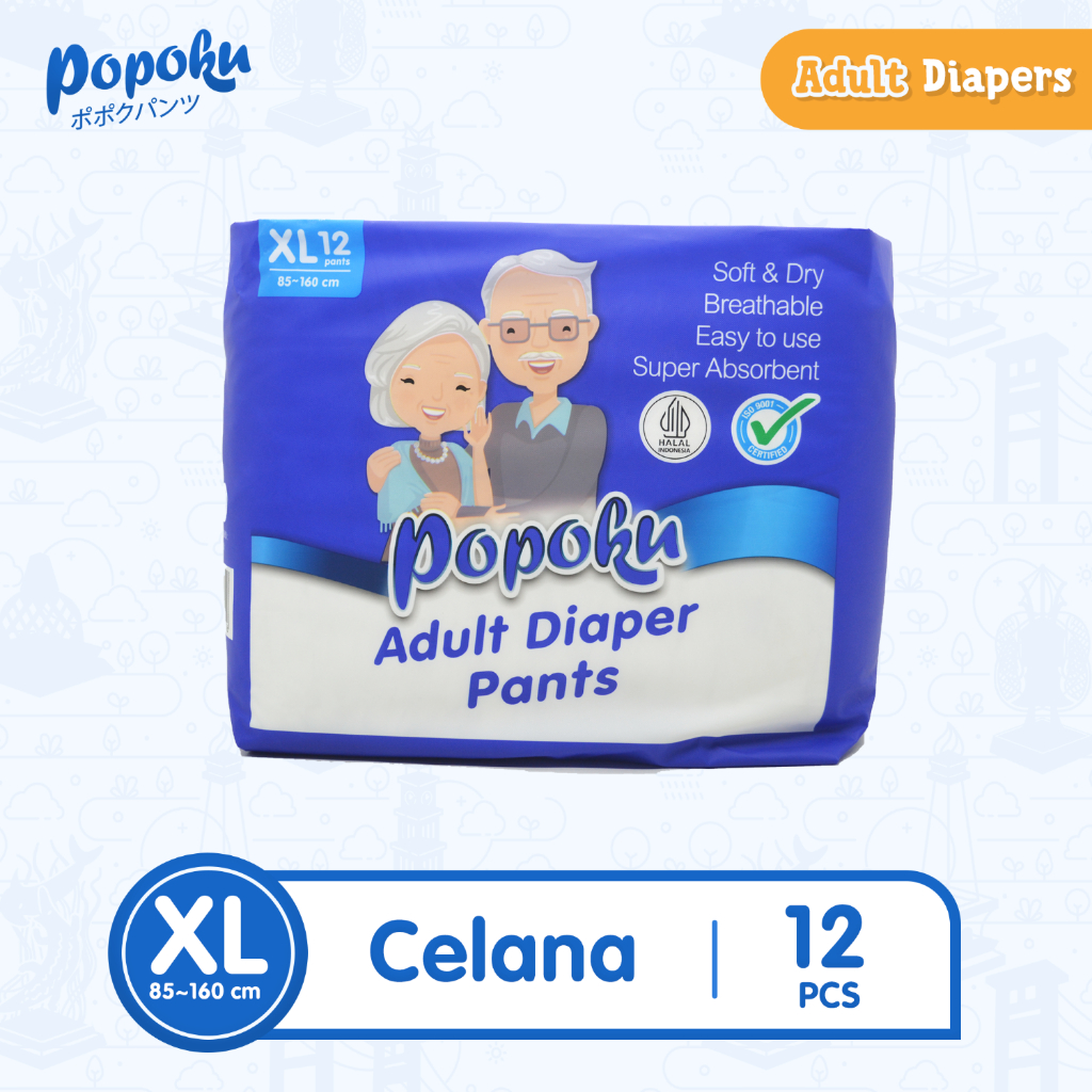 Jual Popoku Popok Dewasa Jumbo Tipe Celana Size XL12 | Shopee Indonesia