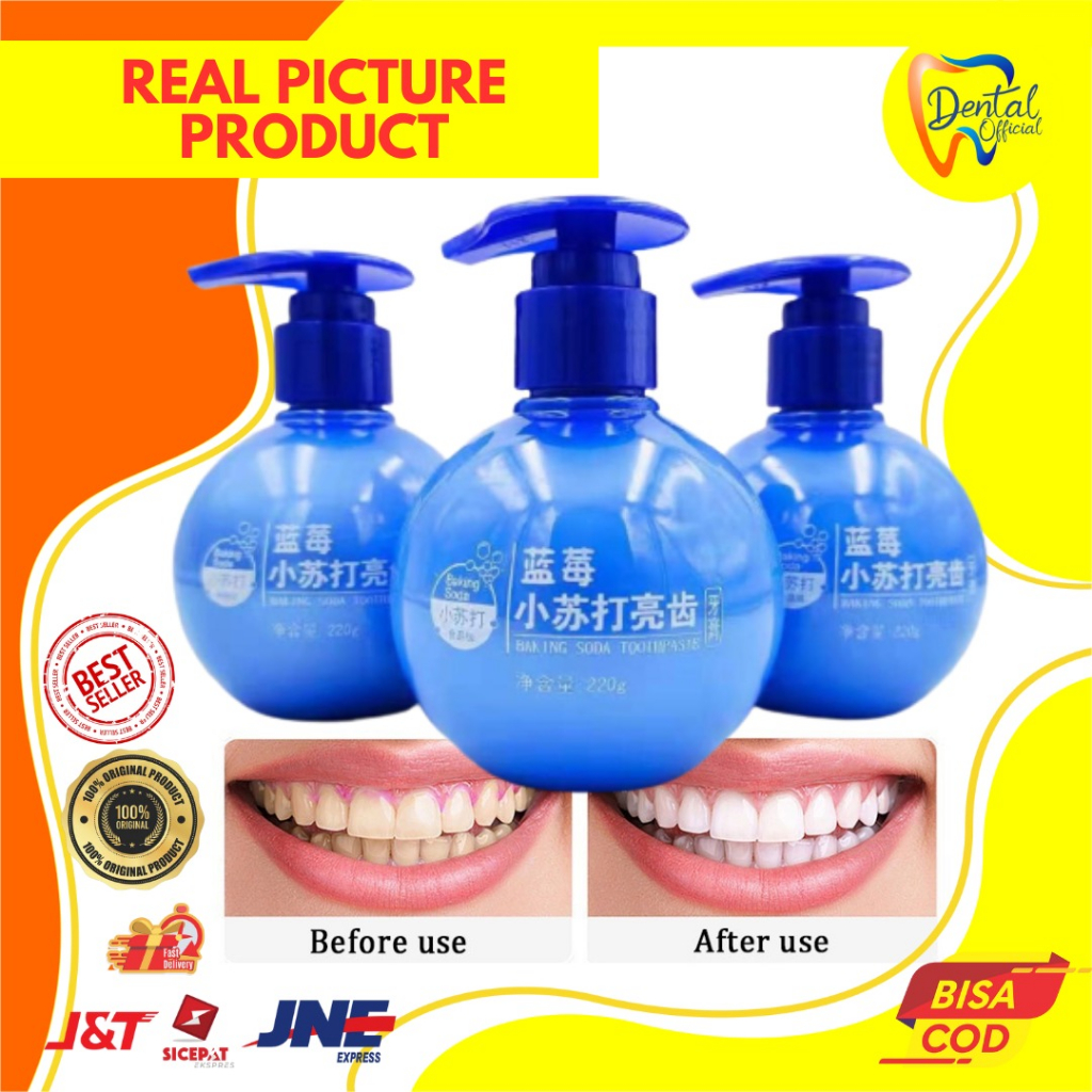 Jual Natural Baking Soda Removal Whitening Toothpaste Pasta Pemutih