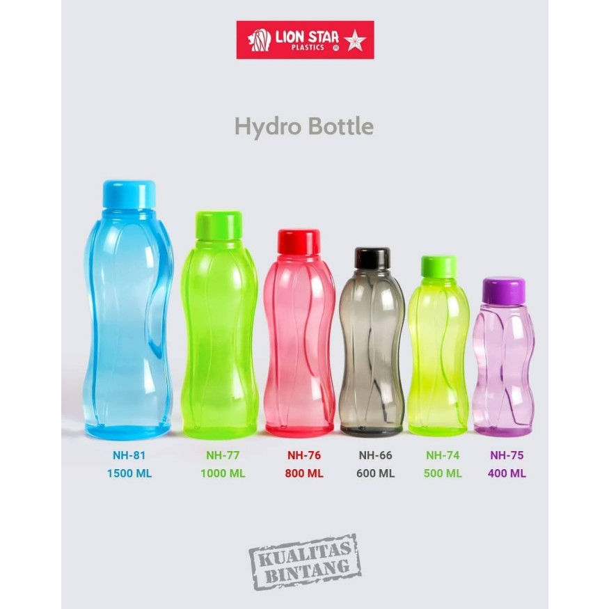 Jual BOTOL PLASTIK MINUM HYDRO LIONSTAR | Shopee Indonesia