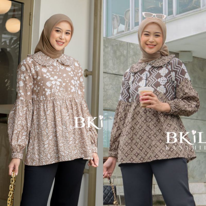 Jual Batik Wanita New Motif - Baju Batik Wanita Kerja - Blouse Batik ...