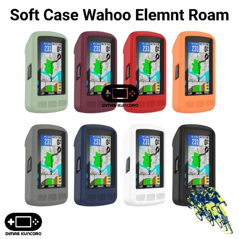GIOPUEY Cover per Wahoo Elemnt Roam 2, TPU Silicone Premium Morbido e Leggero Protettiva Case Cover, Antiurto&Caduta Custodia - Black