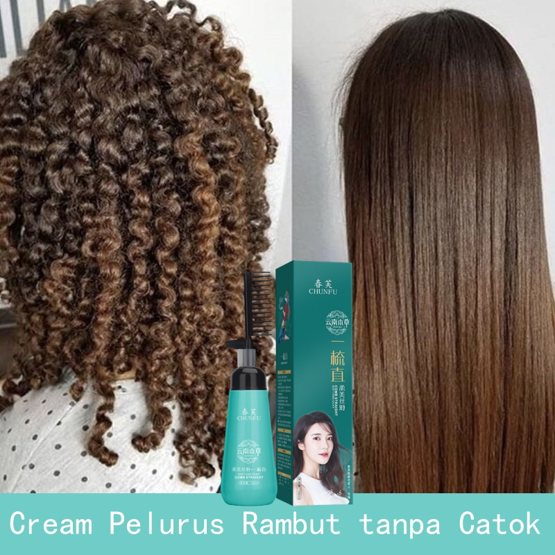 Jual Krim pelurus rambut Rambut lurus permanen dan pelembut dengan ...