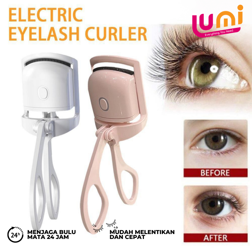 Jual Electric Eyelash Curler Big Eye Curling Long Lasting Hold Penjepit Bulu Mata Elektrik