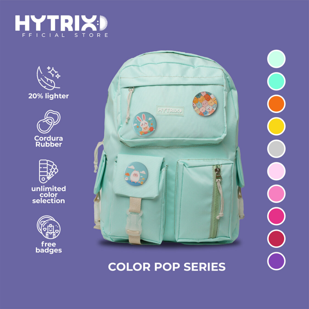 Jual HYTRIX Hymelia [MD04] - Colour Pop Backpack - Ransel Wanita Korea ...