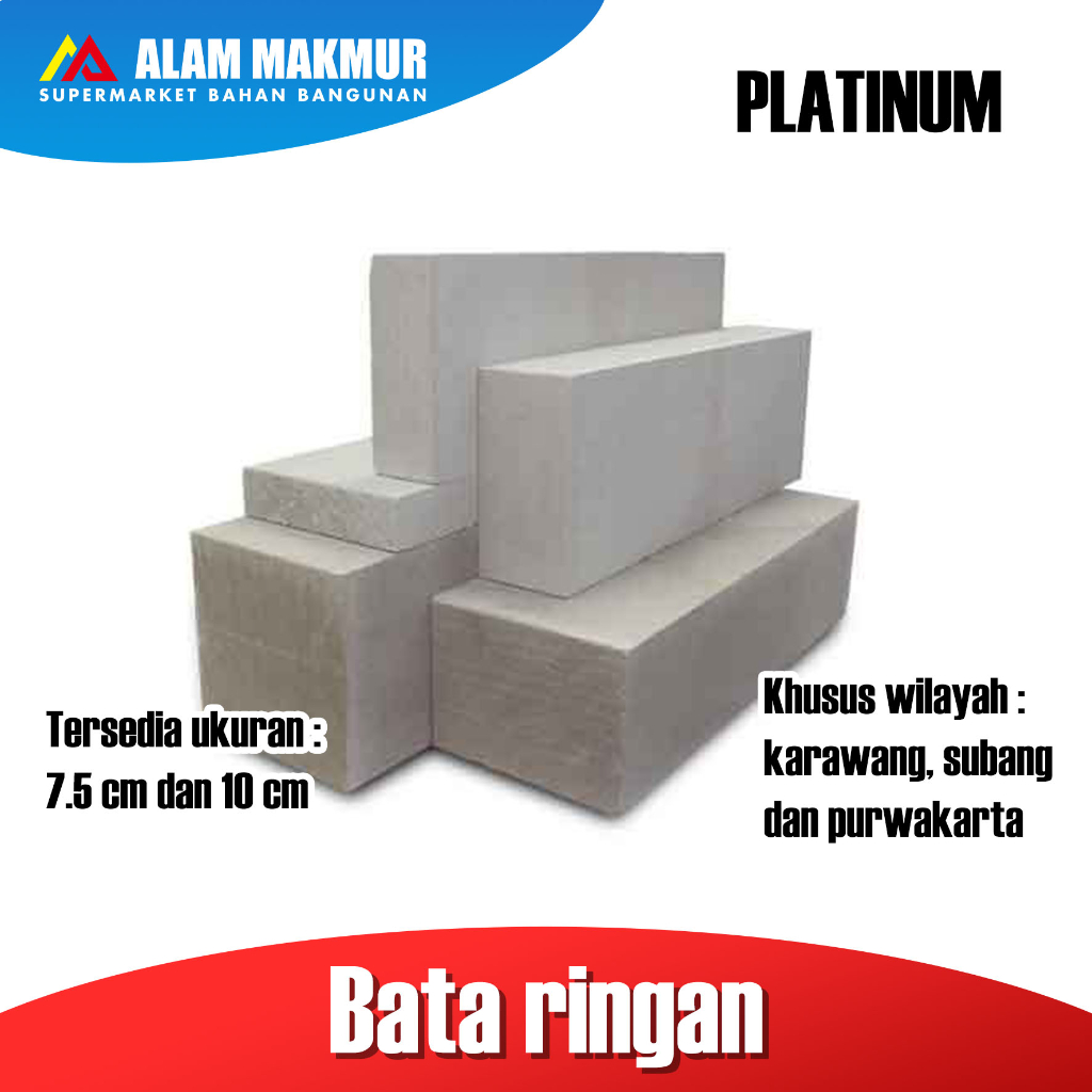 Jual Platinum Bata Ringan Hebel Cm Harga Perkubik Khusus Area