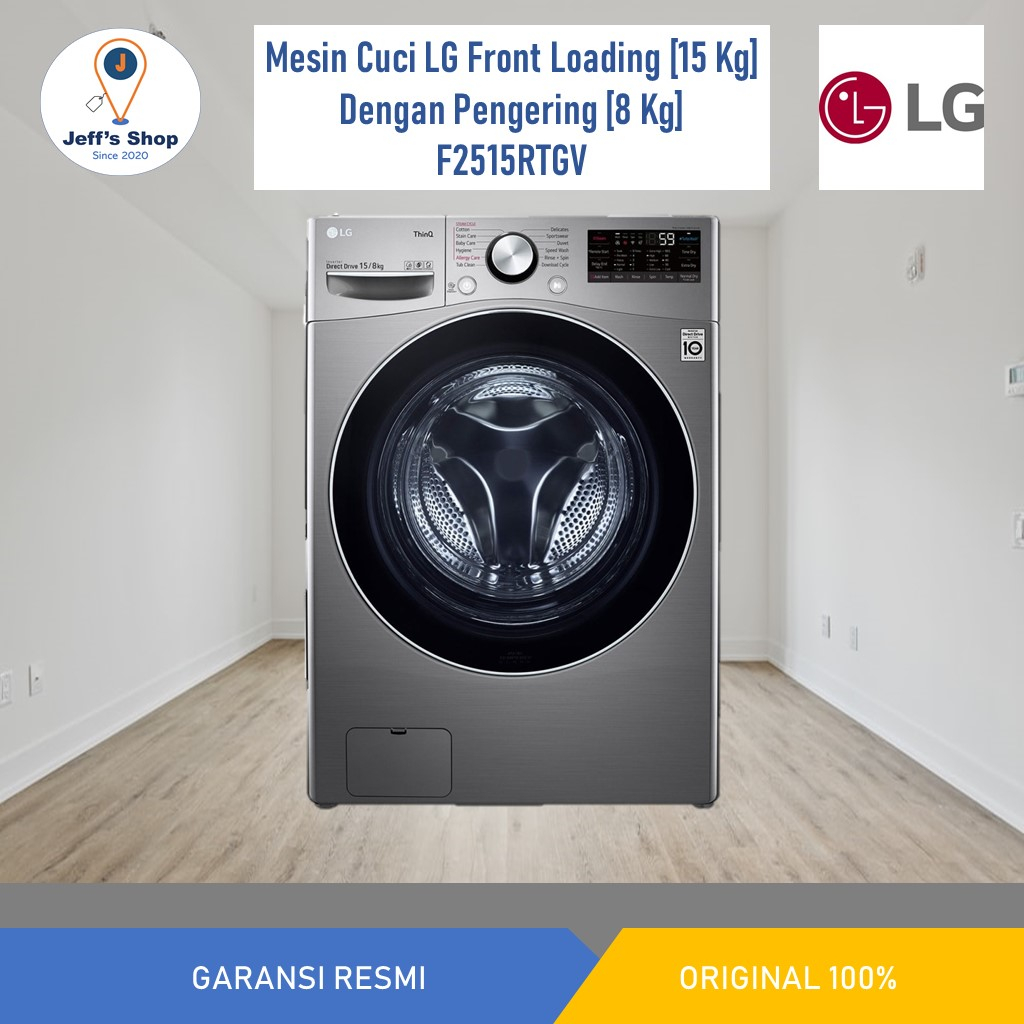 Jual Mesin Cuci LG Front Loading [15 KG] F2515RTGV - Dengan Pengering ...