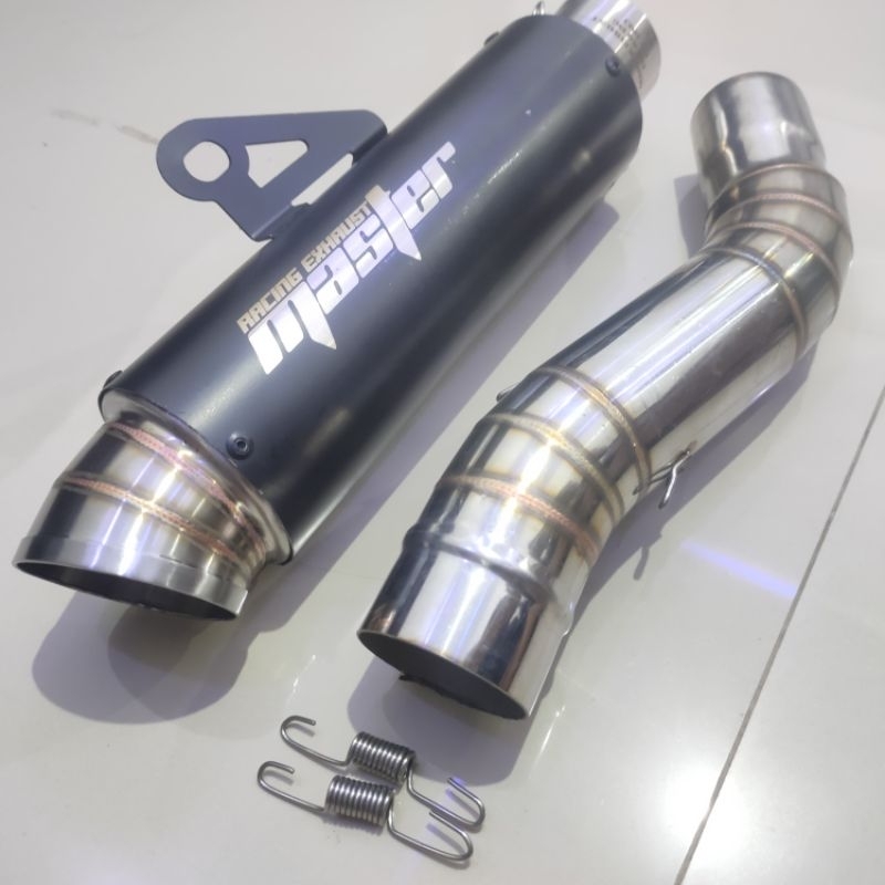 Jual KNALPOT RACING MASTER JP BLACK R1 SLIP PLUS SLIP ON CBR250RR ...