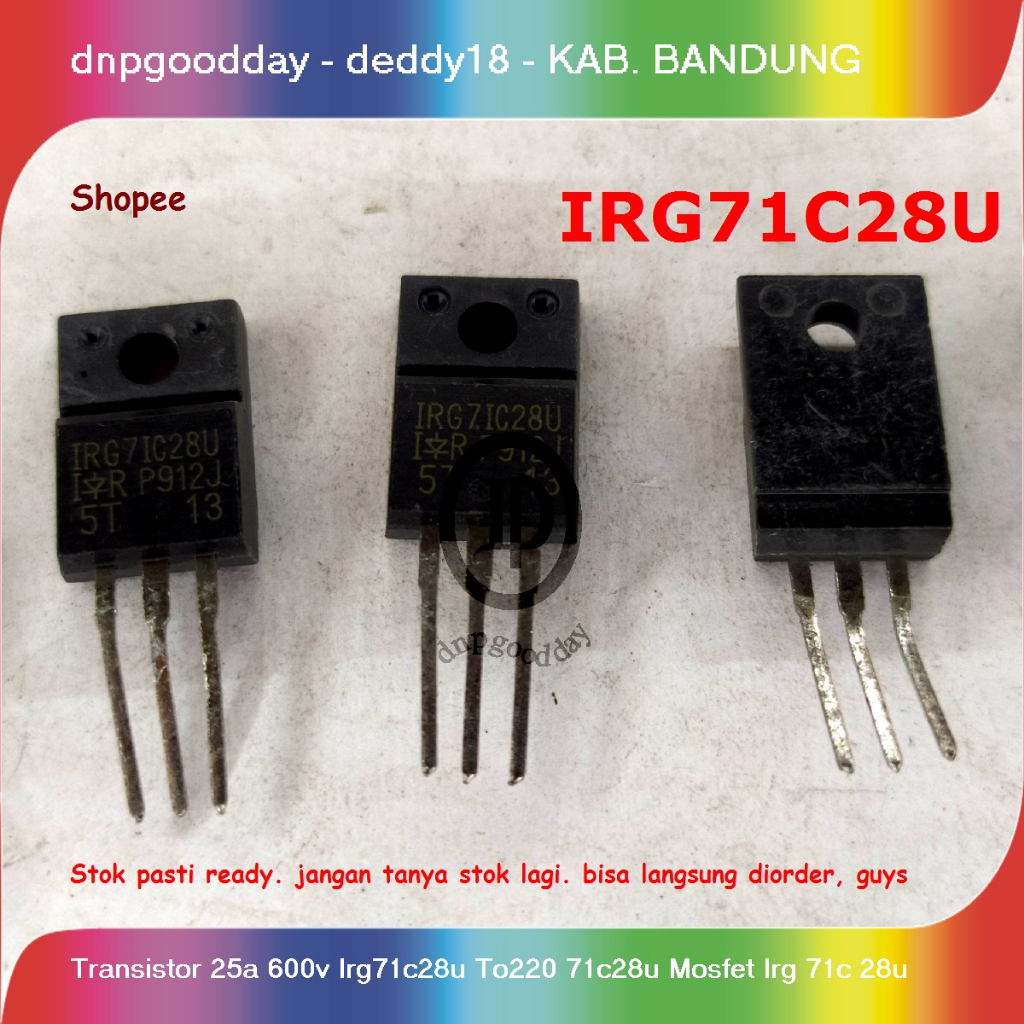 Jual Transistor 25a 600v Irg71c28u To220 71c28u Mosfet Irg 71c 28u ...