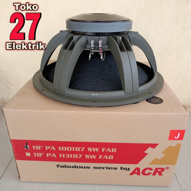 Jual Speaker Acr Fabulous Inch Pa Sw Watt Shopee Indonesia