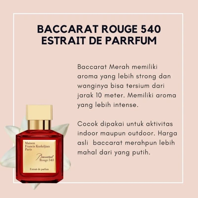 Aroma parfum baccarat rouge 540 sale