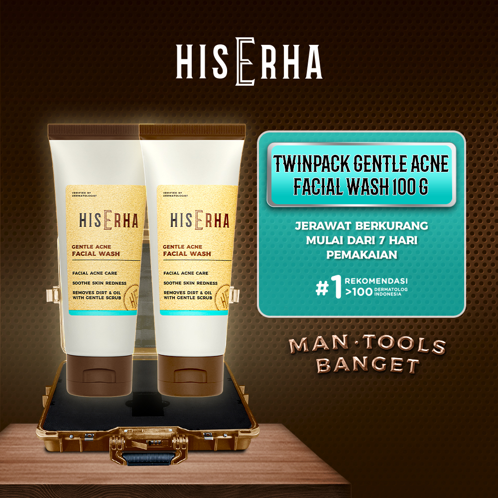 Jual HIS ERHA Twinpack Gentle Acne Facial Wash 100g - Sabun Muka ...