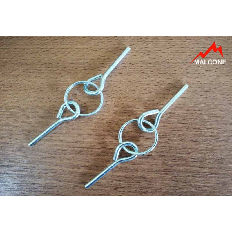 Jual Pin besi double dpt 5 pcs (sudut Tenda dome) | Shopee Indonesia