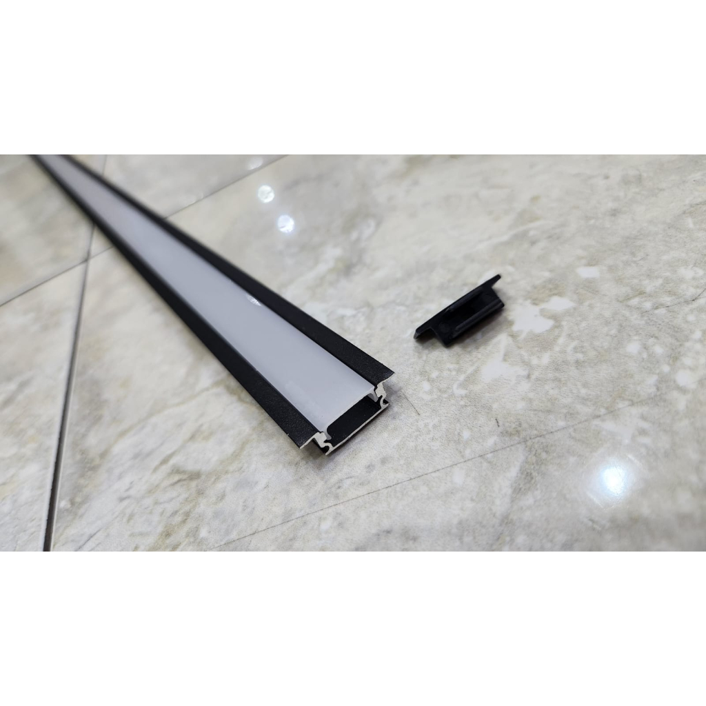 Jual List LED Rumah Lampu LED Strip Alumunium Acrylic Cover Hitam 1 ...