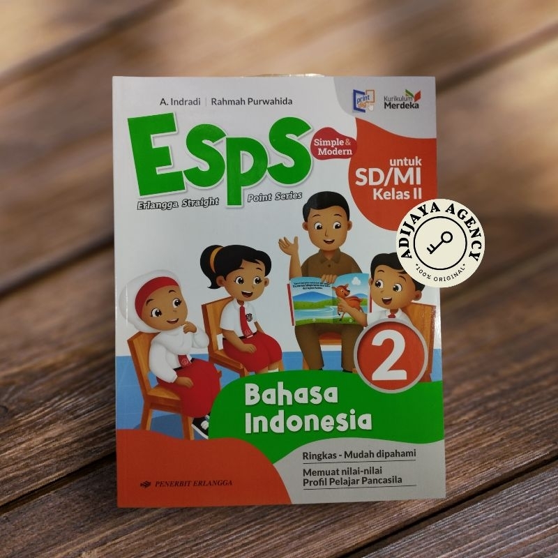 Jual ESPS Bahasa Indonesia SD Kelas 2 Kurikulum Merdeka Erlangga ...