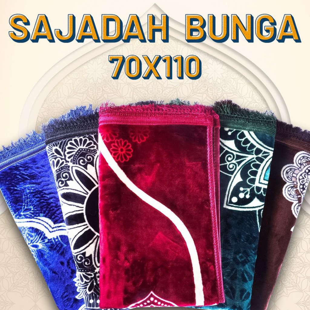 Jual Sajadah Busa Arbain Bunga Quilting Tebal Empuk Besar Halus Premium ...