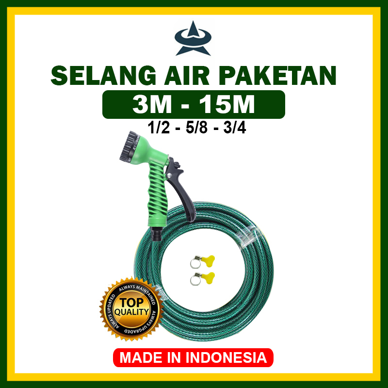 Jual Gemuk Selang Air Cuci Motor Meter Sampai Meter Paket Kepala Semprotan