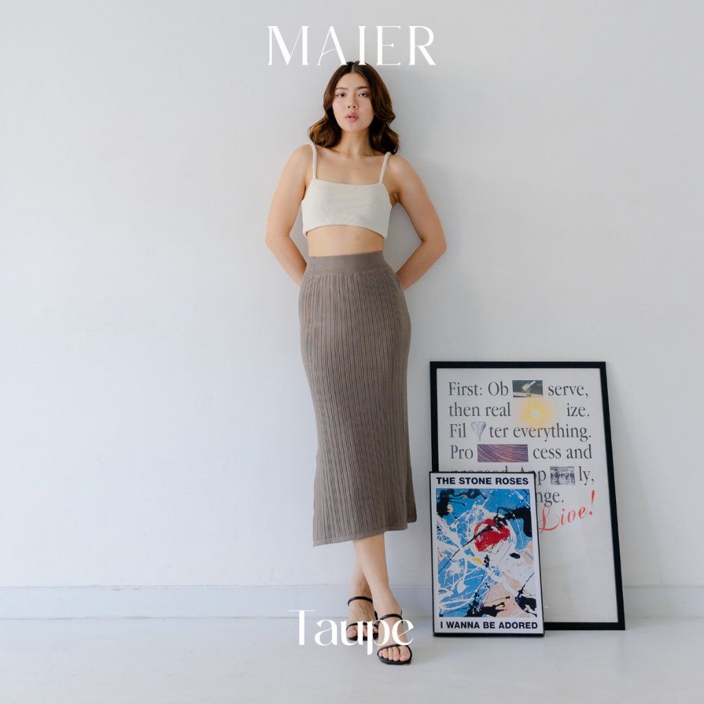 YVE SKIRT - SOFT YELLOW main image 1