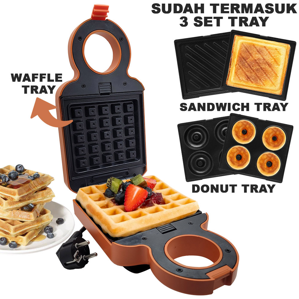 Jual In Pemanggang Roti Toaster Pembuat Donat Dan Waffle S Dengan Pasang Aksesoris