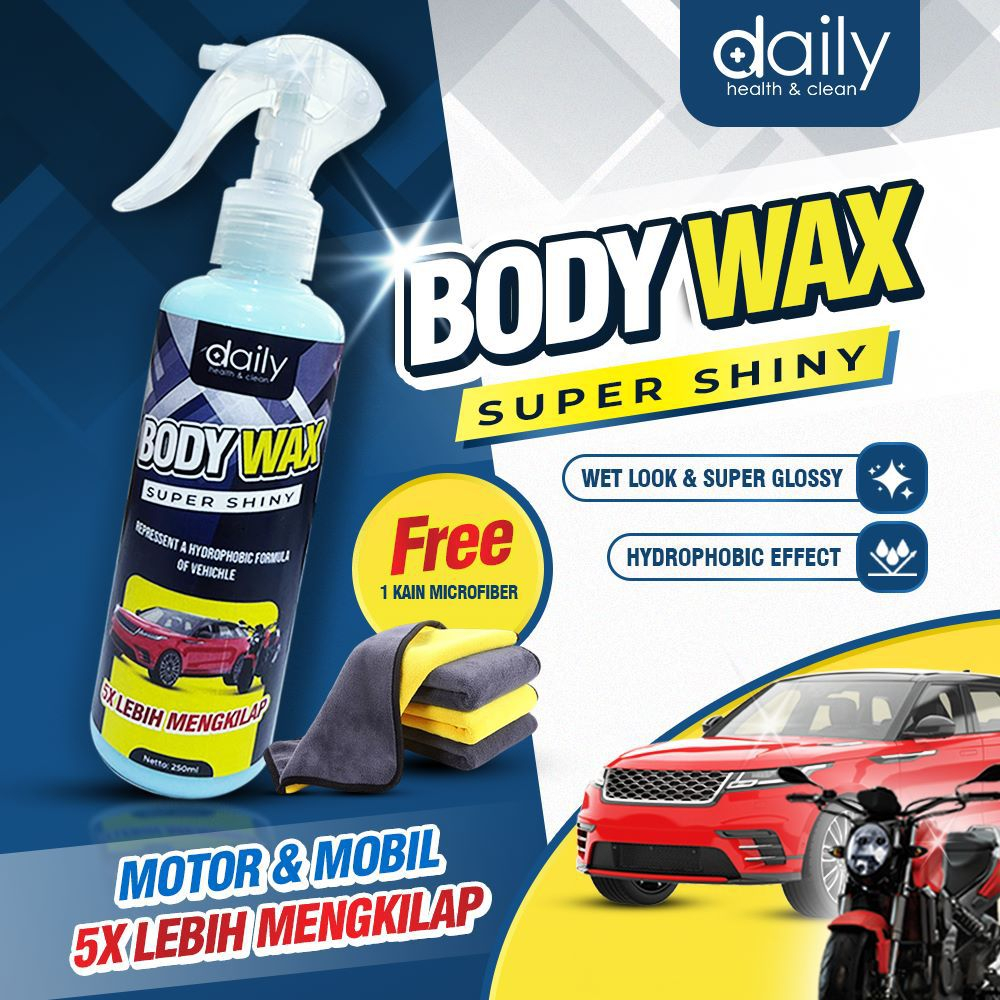 Jual Daily Body Wax Pengkilap Body Motor Mobil Helm Glossy Sealant