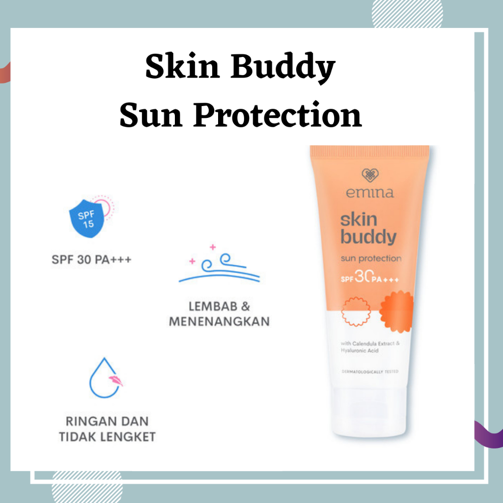 Jual Emina Skin Buddy Sun Protection SPF 30 PA+++ 60 ml Shopee Indonesia
