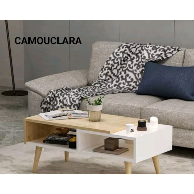 Jual meja ruang tamu minimalis modern estetik aesthetic multifungsi