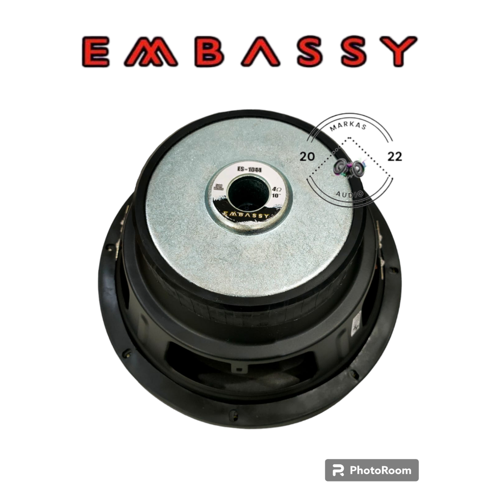 Jual Subwoofer 10 Inch Embassy ES-1044 Double Coil Embassy 10