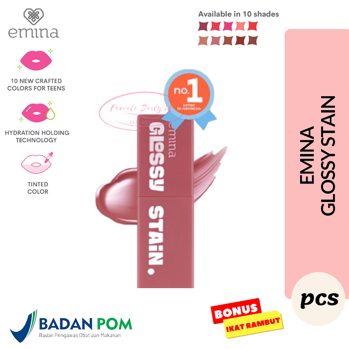 Jual EMINA GLOSSY STAiN Lip Tint Shopee Indonesia