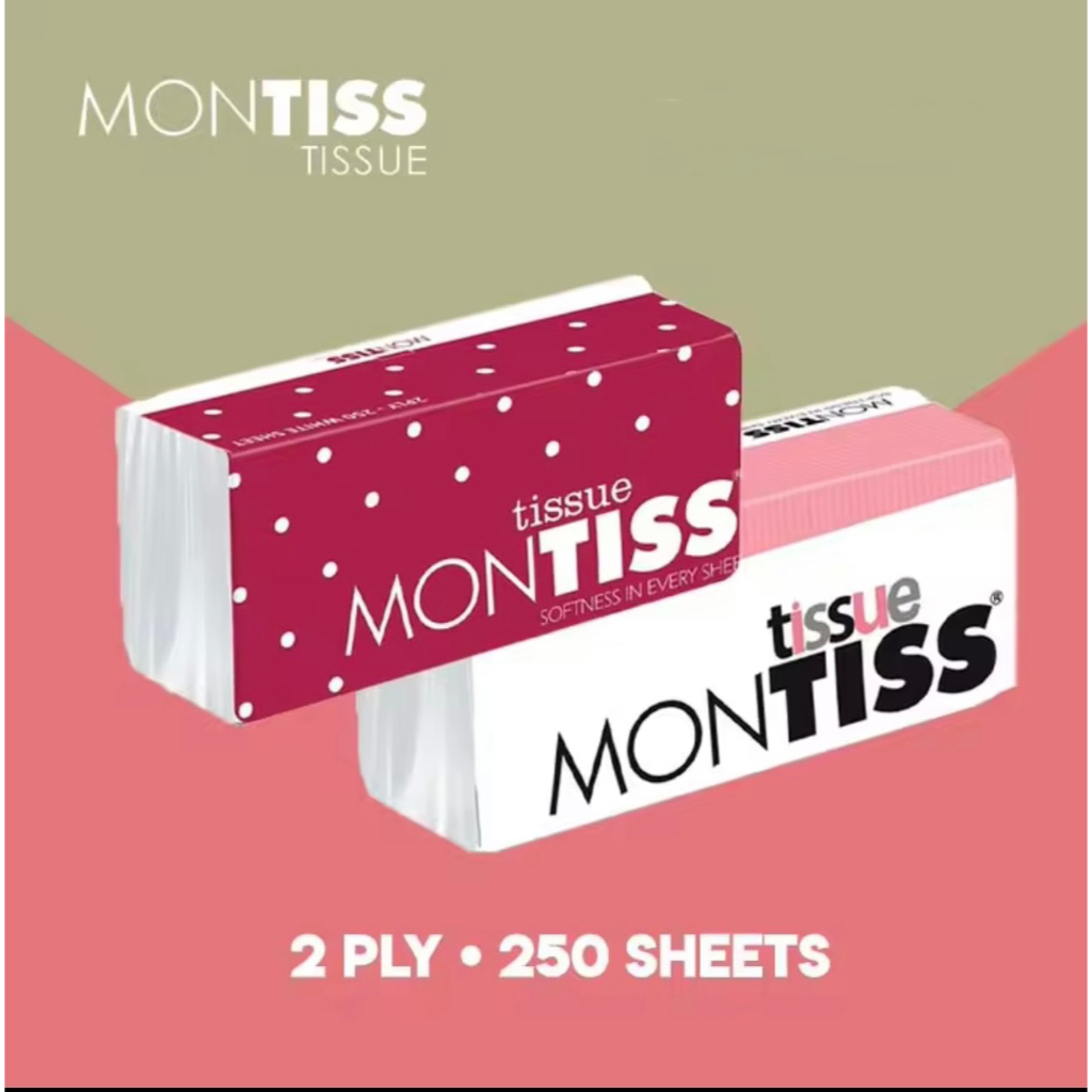 Jual Montiss Facial Tissue 250 Sheets [ 1 PACK] | Shopee Indonesia