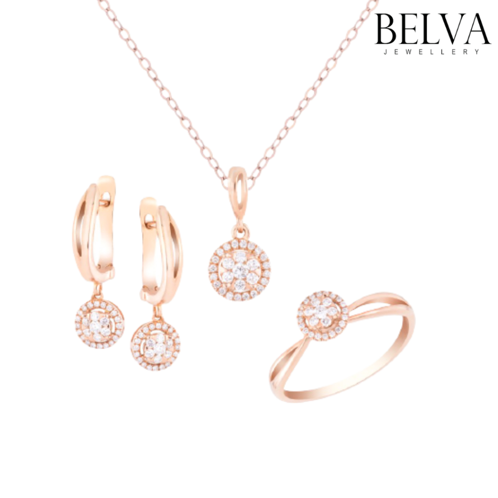 Jual 1 Set Perhiasan Berlian Belva Jewellery Balrbw02779 Shopee